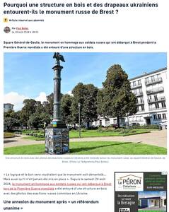 2024 08 26 – Monument russe – Le Télégramme